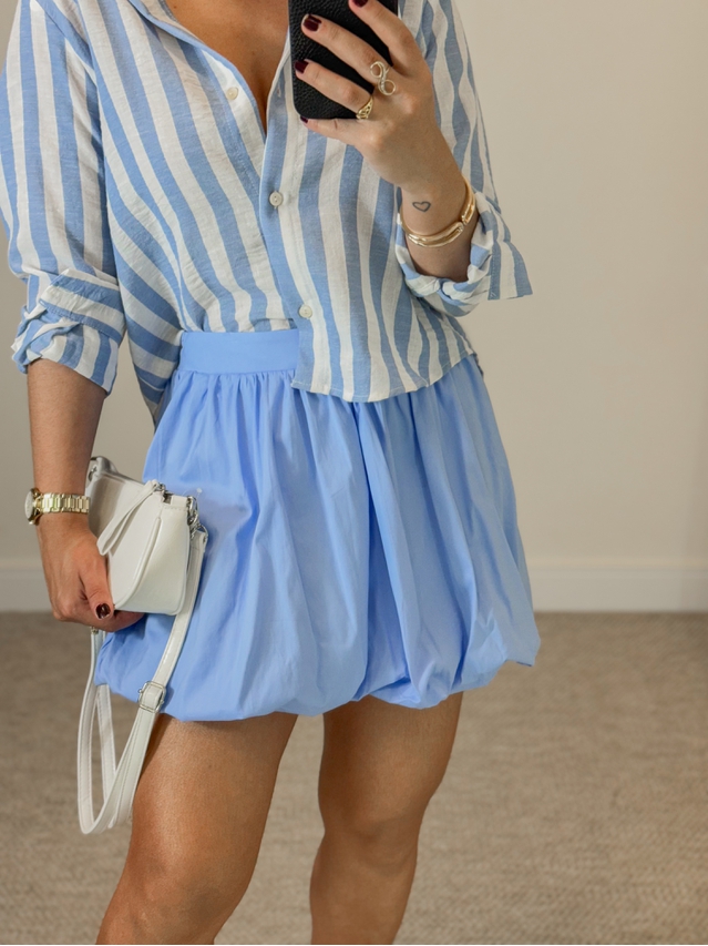 Saia Balonê Lucy Azul