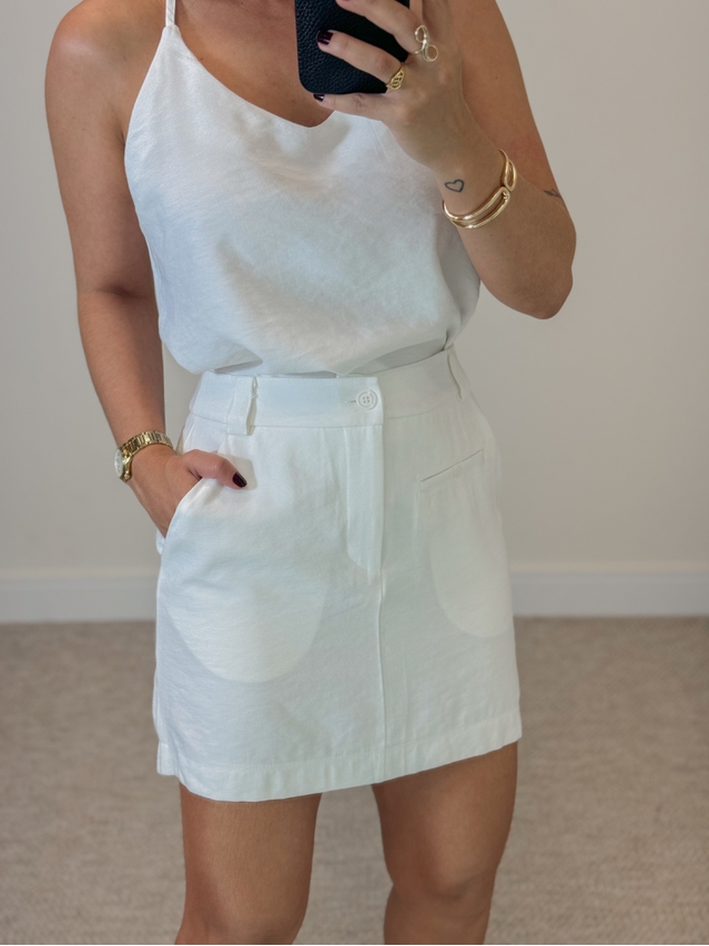 Saia Viscolinho Bruna Off