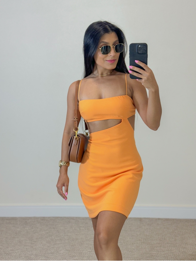 Vestido Abertura Cecí Coral