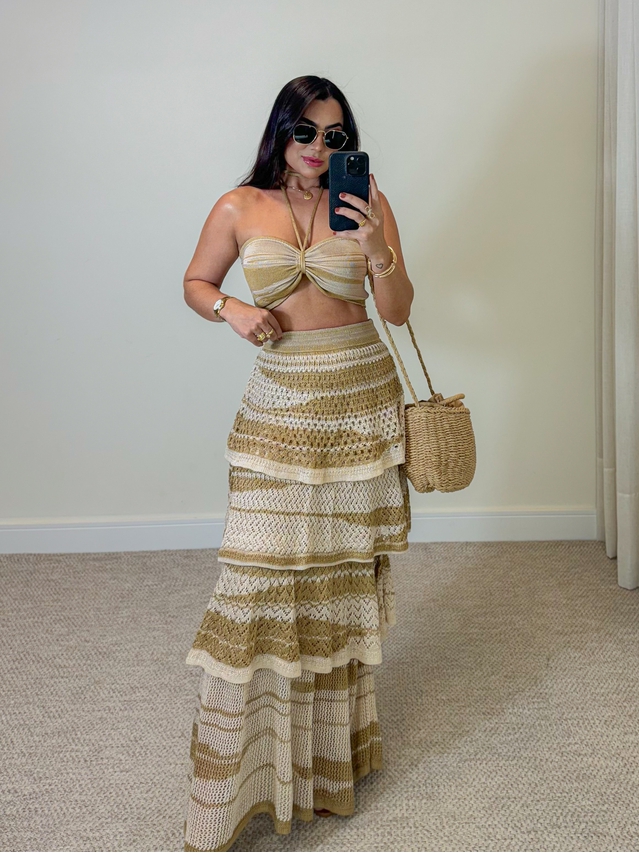 Conjunto Tricot Jane Areia