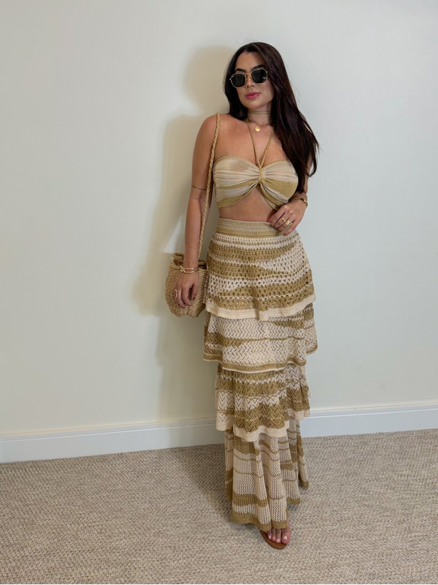 Conjunto Tricot Jane Areia