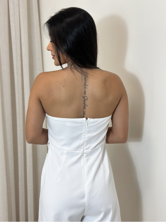 Macacão Tomara Que Caia Branco