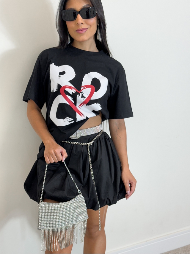 Saia Balonê Lucy Preta