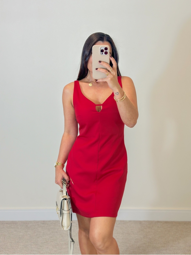 Vestido Alça Vermelho 