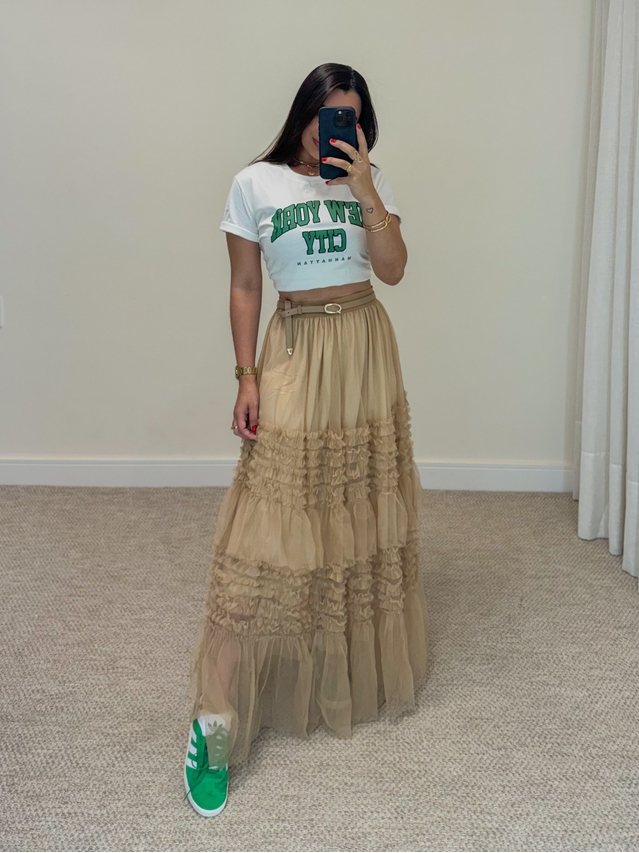 Saia Tule Veneza Cappuccino