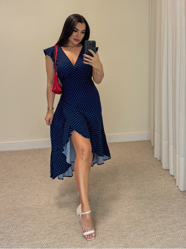 Vestido Envelope Marinho