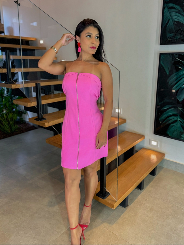 Vestido Zíper Amanda Rosa