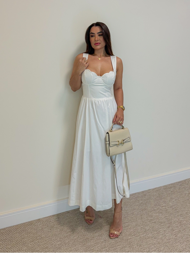 Vestido Meia Taça Florença Off