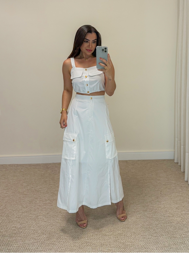 Conjunto Saia Marcela Off