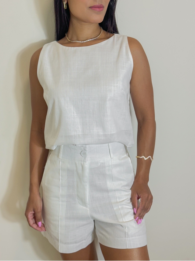 Conjunto Linho Viviane Branco