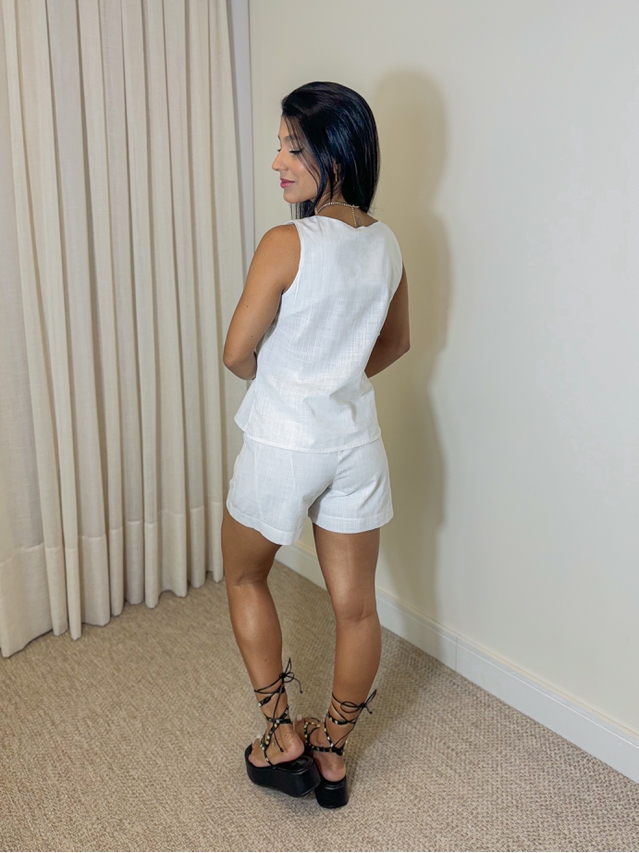Conjunto Linho Viviane Branco