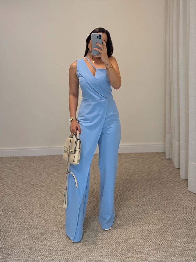 Macacão Michele Azul