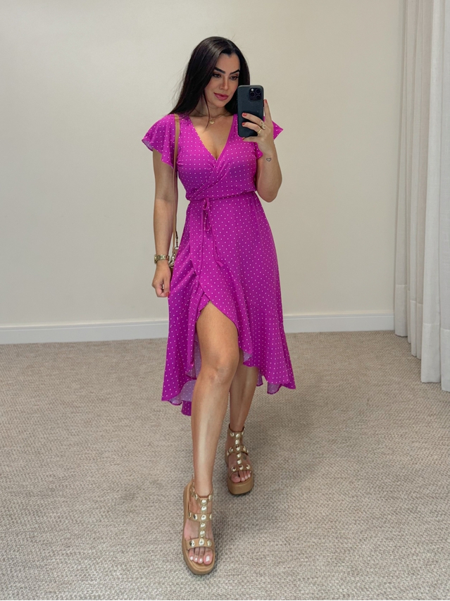 Vestido Envelope Fúcsia 