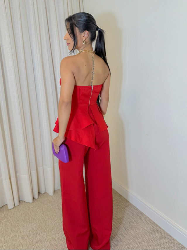 Blusa Tomara Que Caia Laysa Vermelha