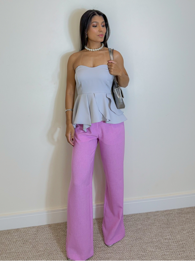 Blusa Tomara Que Caia Laysa Cinza