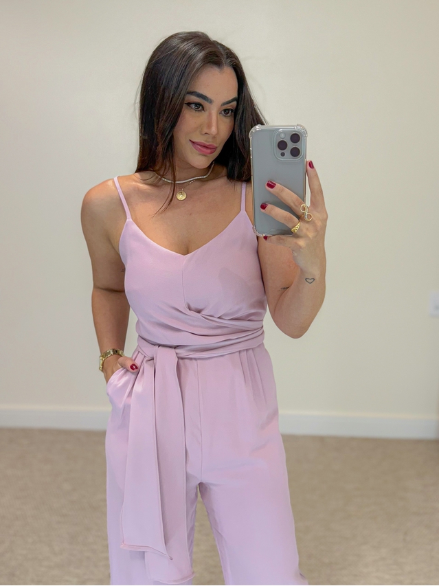 Macacão Martina Rosa Chá