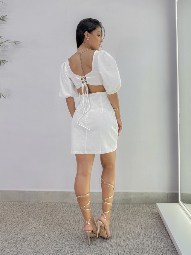 Vestido Linho Anaisa Branco 