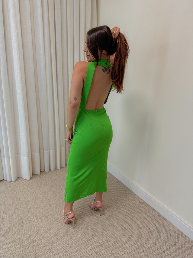 Vestido Midi Fabricia Verde