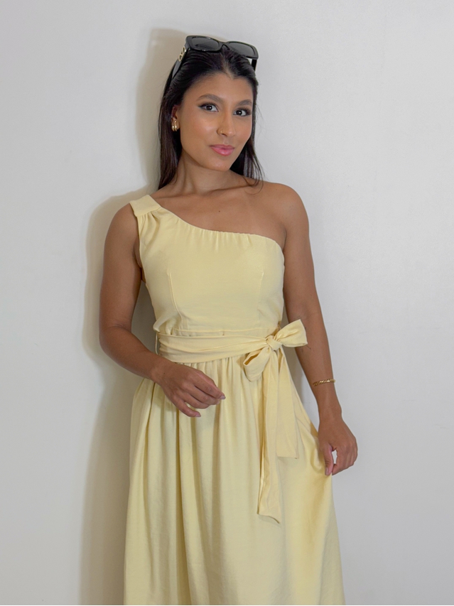 Vestido Midi Ariela Manteiga