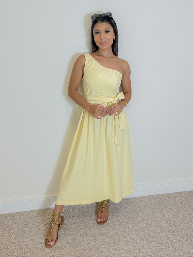 Vestido Midi Ariela Manteiga