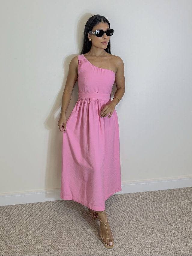 Vestido Midi Ariela Rosa