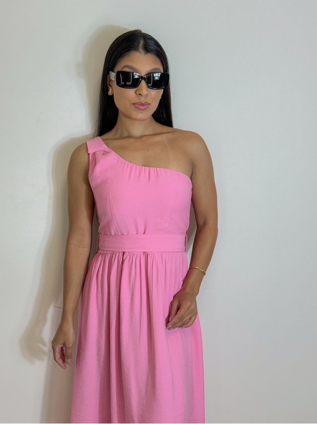 Vestido Midi Ariela Rosa