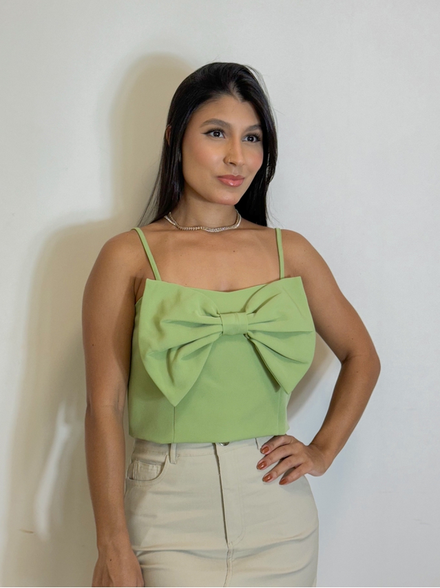 Cropped Laço Flávia Verde
