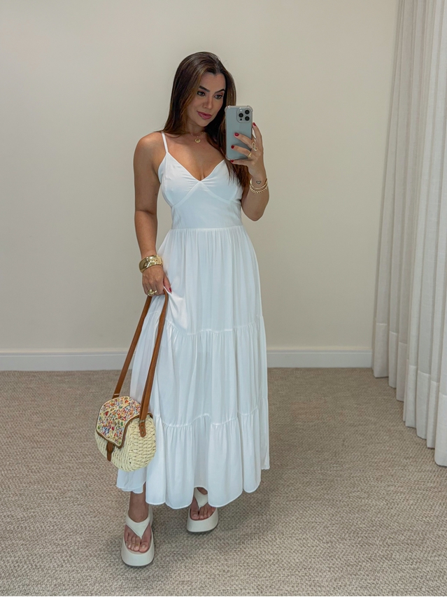 Vestido Midi Atenas Branco 