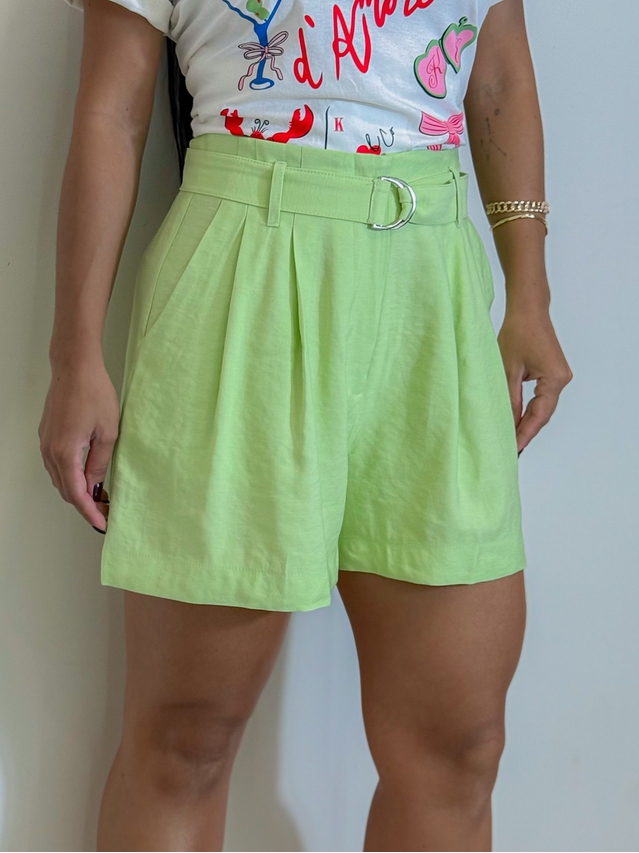 Short Cinto Nayara Verde