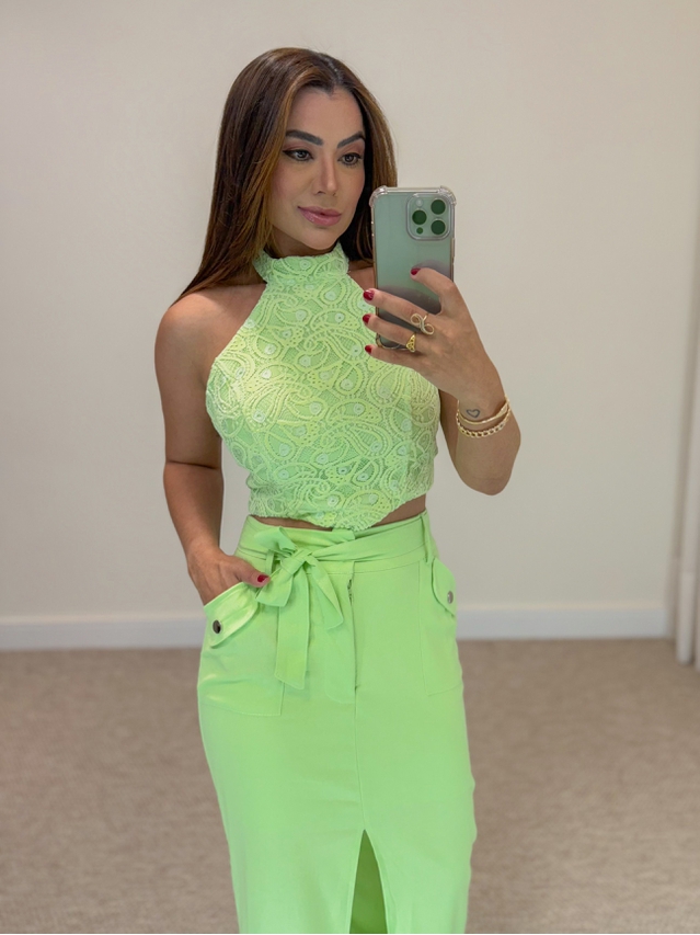 Conjunto Saia Mayra Verde