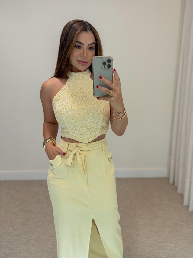 Conjunto Saia Mayra Manteiga