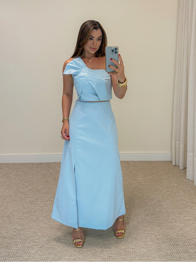 Conjunto Saia Germana Azul