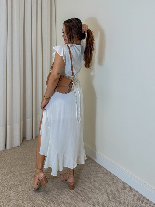 Vestido Envelope Liso Branco