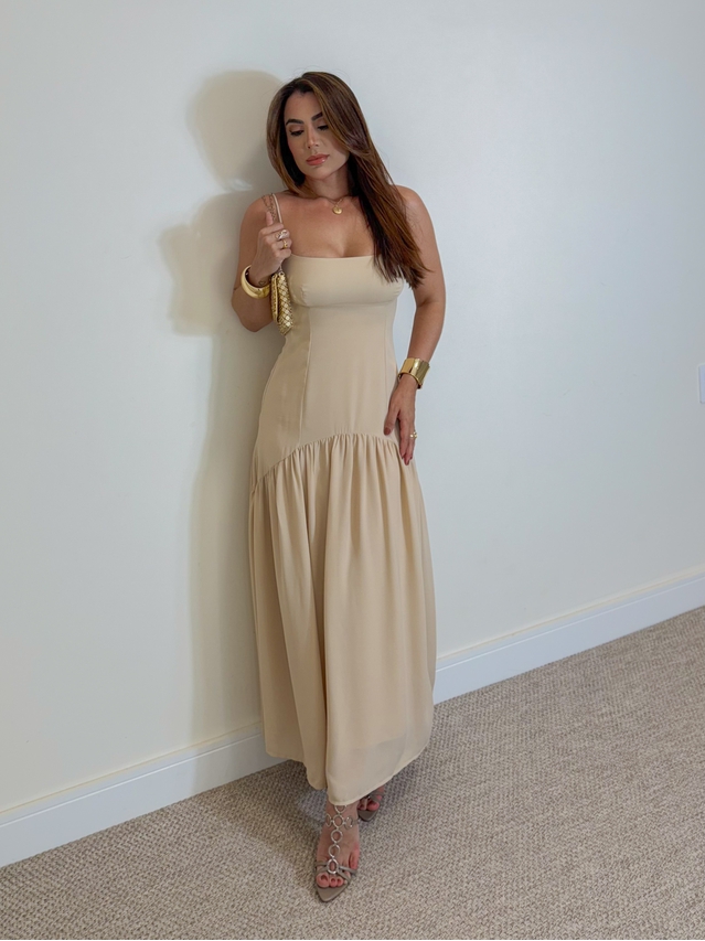 Vestido Midi Lohana Areia