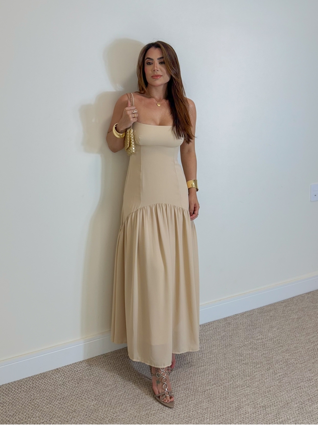 Vestido Midi Lohana Areia