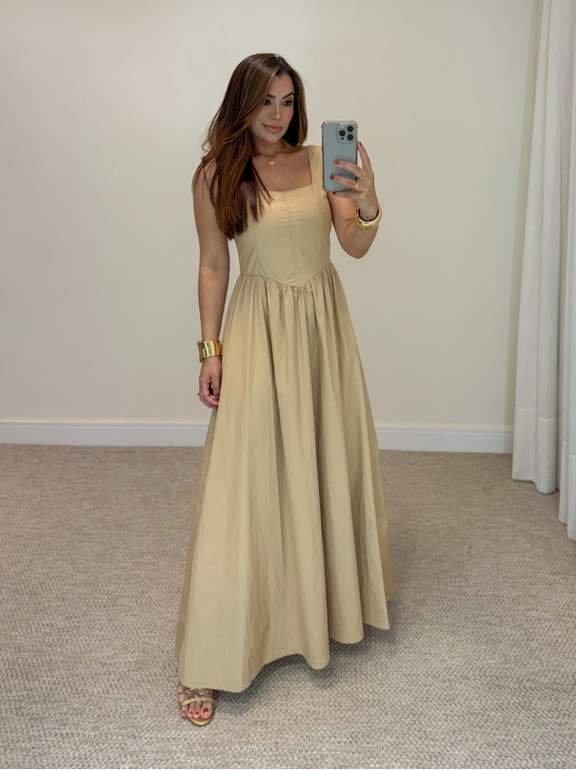 Vestido Alça Giovanna Cappuccino