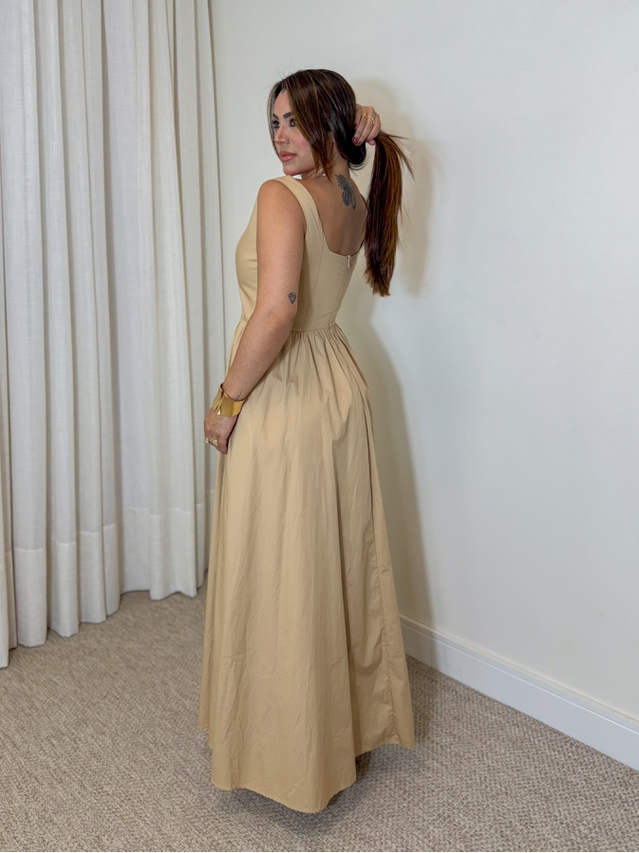Vestido Alça Giovanna Cappuccino