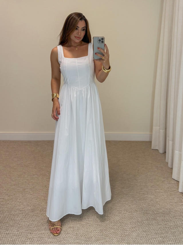 Vestido Alça Giovanna Branco