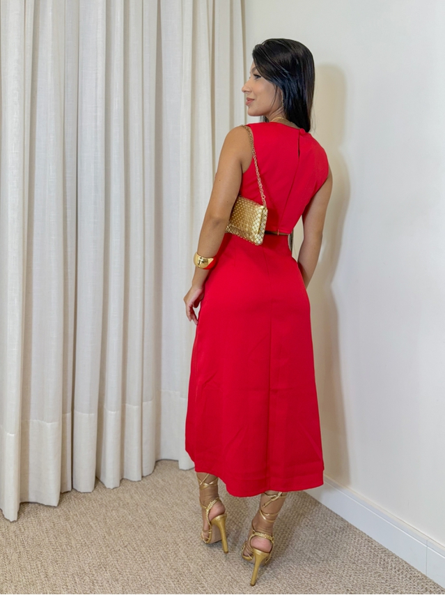 Conjunto Alfaiataria Madrid Vermelho