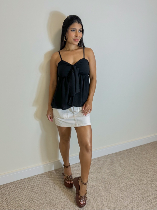 Blusa Laço Ludmila Preto