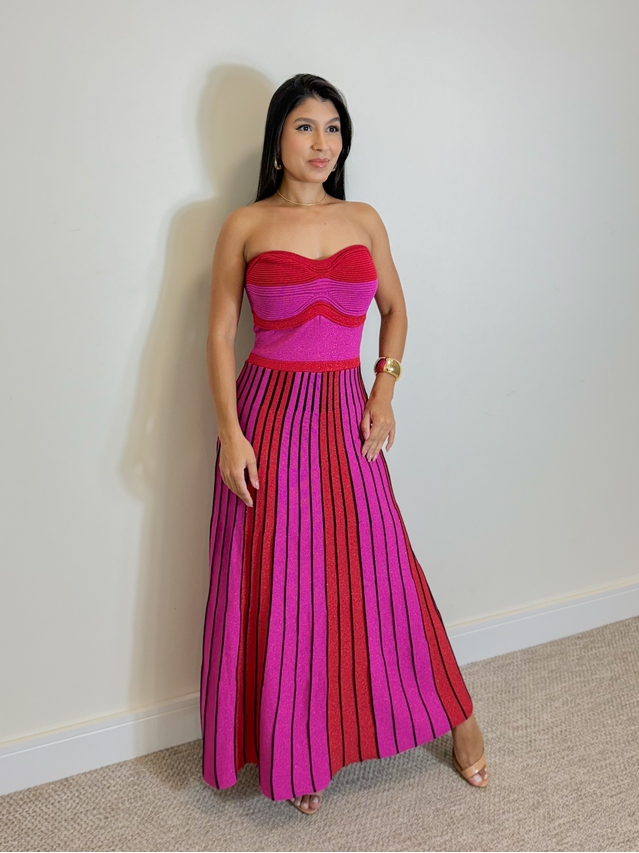 Vestido Tricot Santorini Rosa