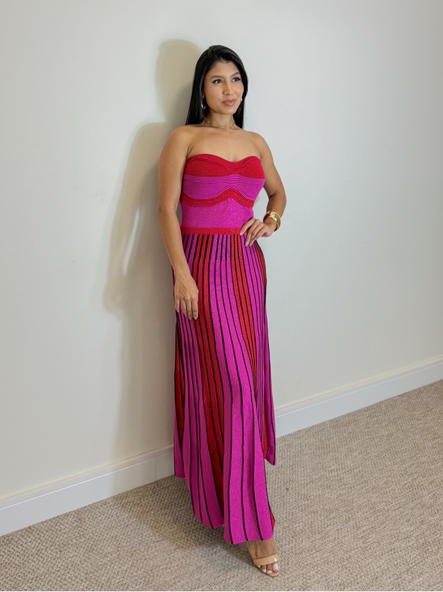 Vestido Tricot Santorini Rosa