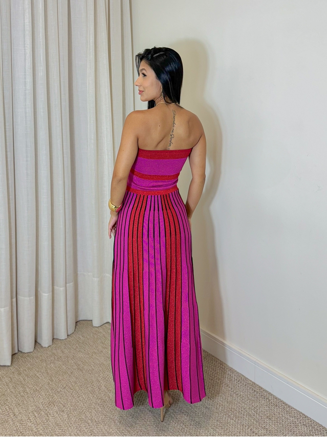 Vestido Tricot Santorini Rosa