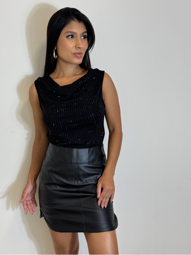 Blusa Strass Josi Preto