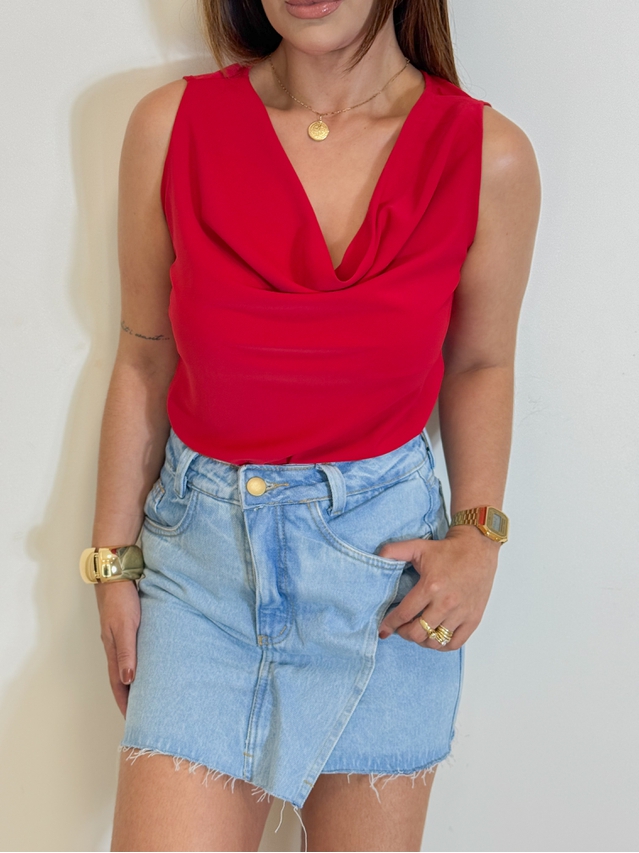 Blusa Gola Tania Vermelha