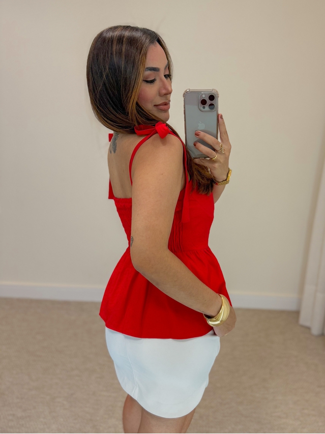 Blusa Meia Taça Vermelha 