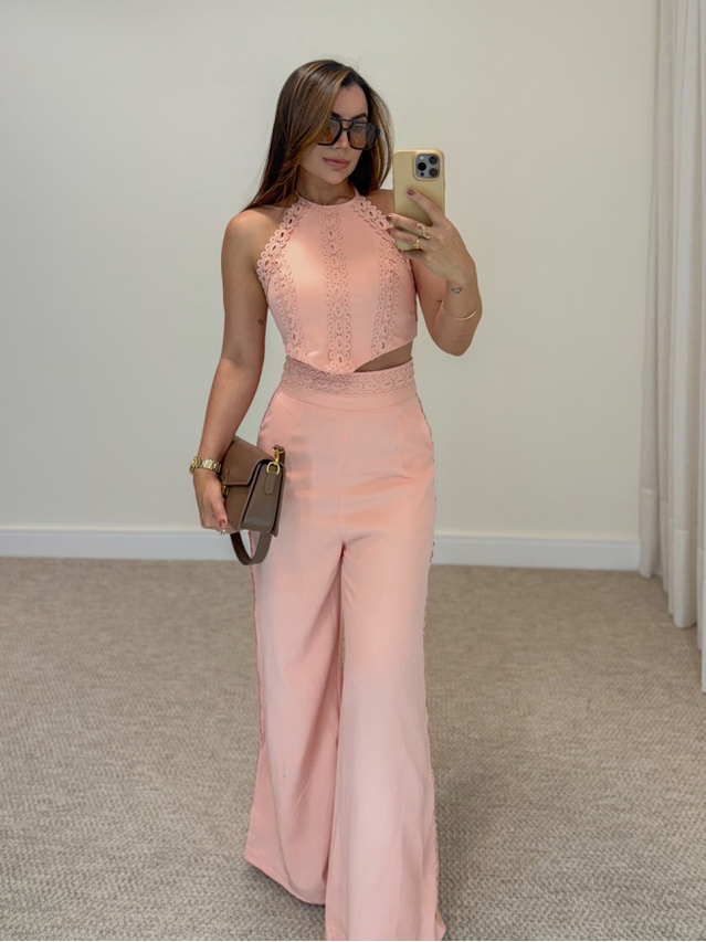 Conjunto Laise Pequim Rosa