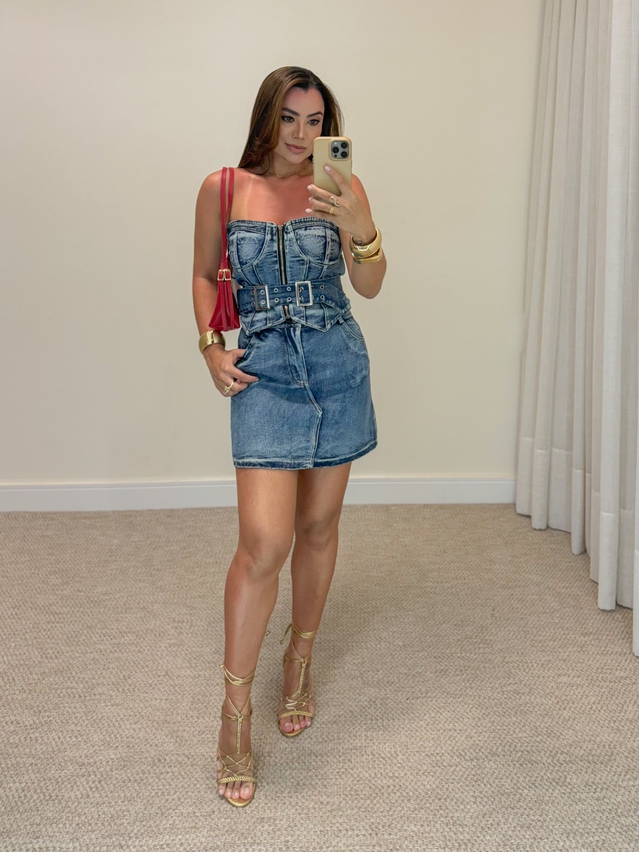 Conjunto Jeans Escuro