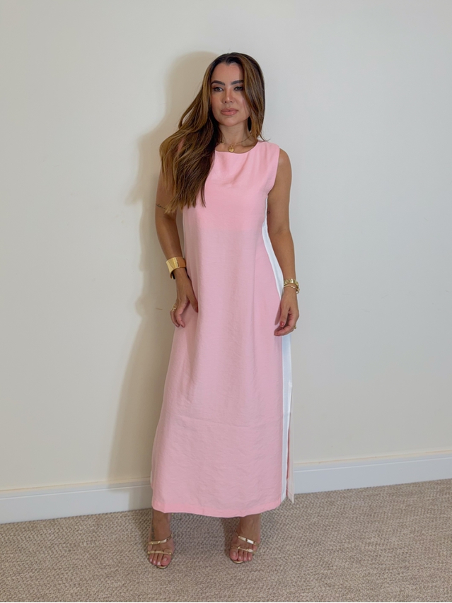 Vestido Listra Bolívia Rosa