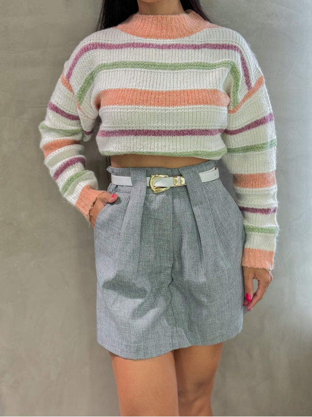 Short Saia Clarice Mescla